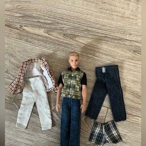 Mattel Ken Fashionista Doll with Extra Clothes